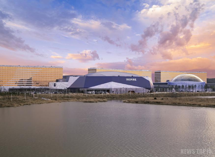 [사진 5] K팝을 비롯해 다양한 음악 공연과 스포츠 행사가 개최되고 있는 국내 최초의 다목적 공연 전문 시설 인스파이어 아레나 전경.jpg